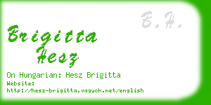 brigitta hesz business card